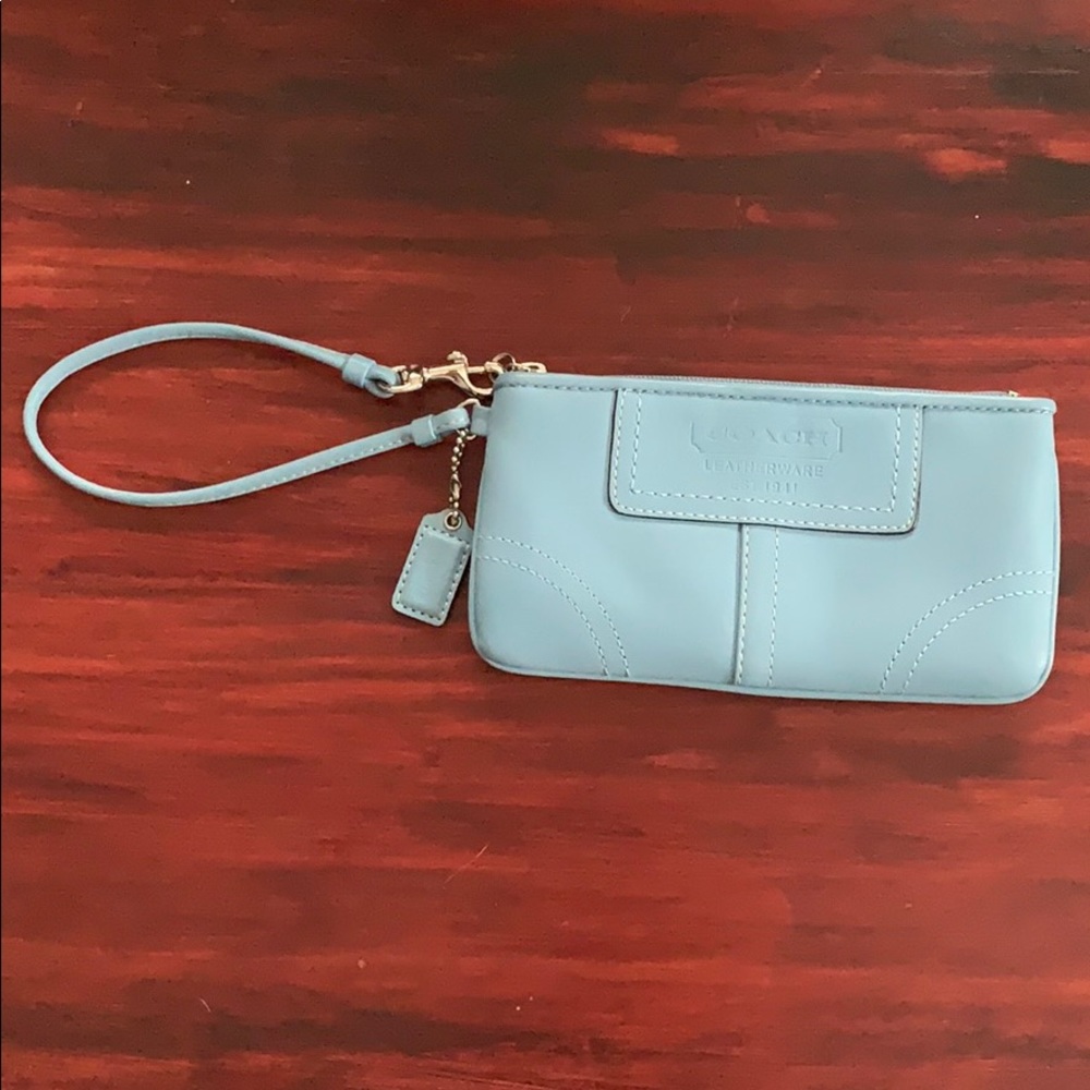 Coach Light Blue Clutch